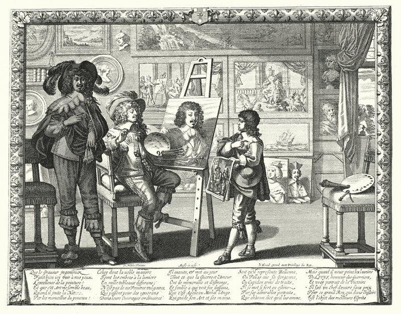 Soylu Ressam (gravür) by Abraham (after) Bosse