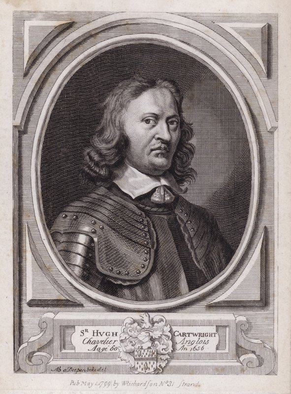 Sir Hugh Cartwright, İngiliz Kraliyetçi İç Savaş askeri (gravür) by Abraham Jansz. van Diepenbeeck