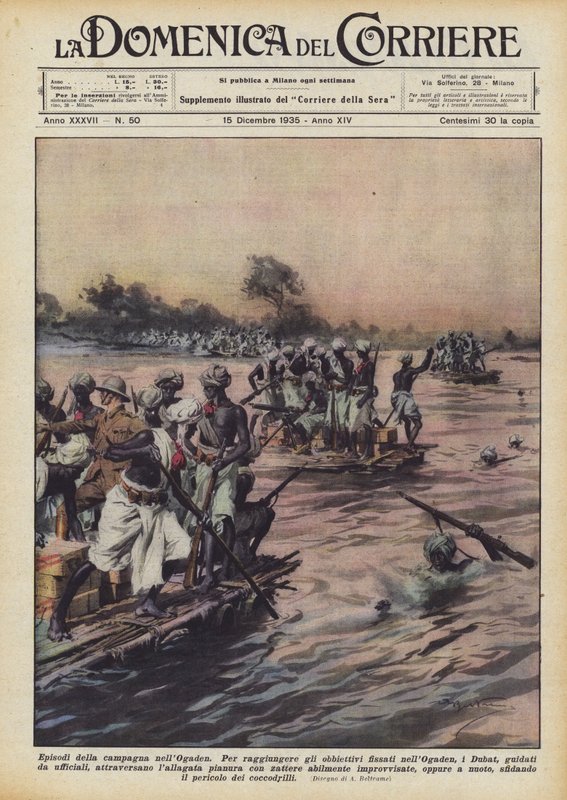 Ogaden kampanyasından bölümler by Achille Beltrame