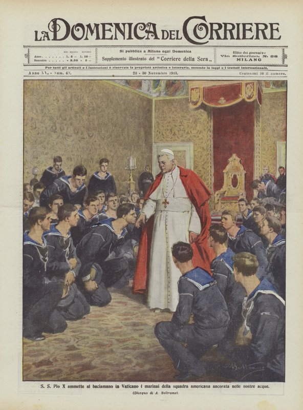 SS Pius X, sularımıza demirleyen Amerikan ekibinin denizcilerini Vatikan