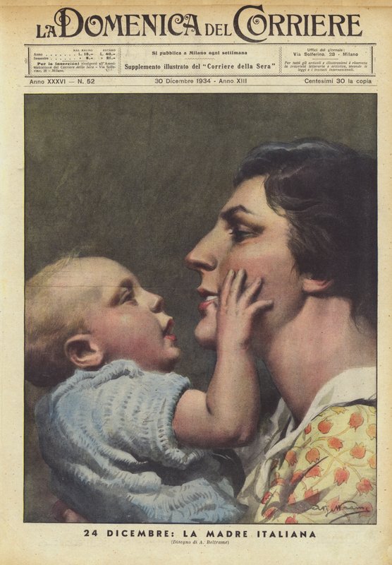 24 Aralık, İtalyan Anne by Achille Beltrame
