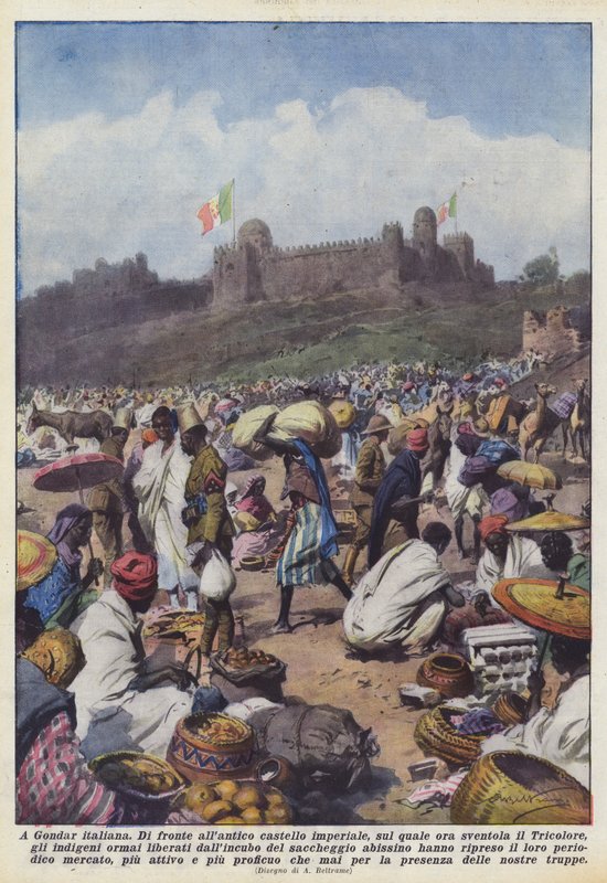 bir İtalyan Gondar by Achille Beltrame