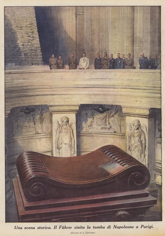 Tarihi bir sahne (renkli lito) by Achille Beltrame