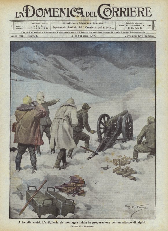 üç bin metre yükseklikte by Achille Beltrame