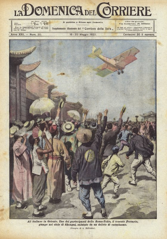 Doğudaki İtalyan kanatları by Achille Beltrame