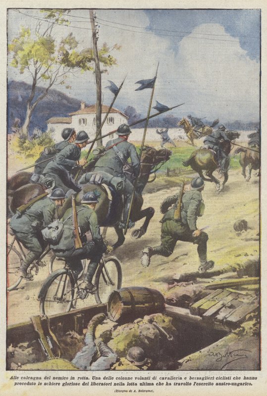Yoldaki düşmanın topuklarında by Achille Beltrame