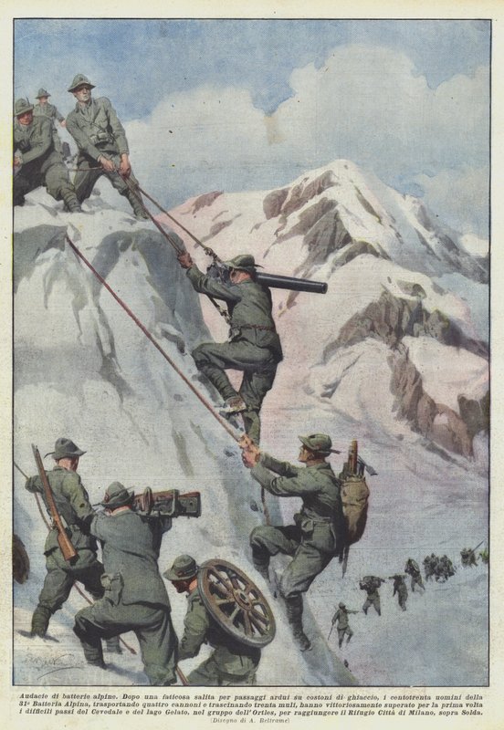 Alp pillerinin cüretkarlığı by Achille Beltrame