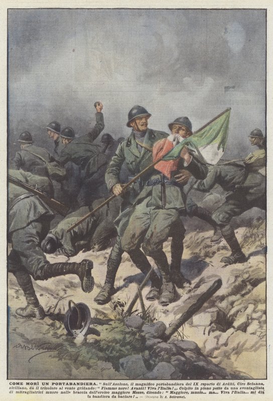 Bir Bayrak Taşıyıcı Nasıl Öldü? by Achille Beltrame
