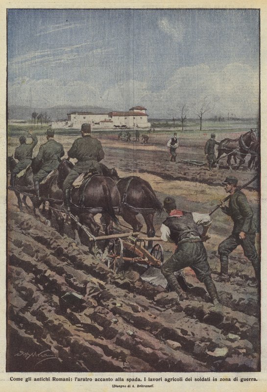 Eski Romalılar gibi, kılıcın yanındaki kılıç by Achille Beltrame