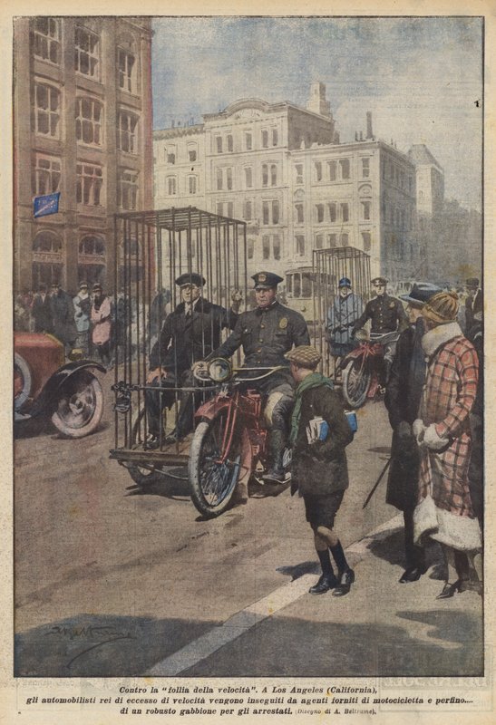 Hız çılgınlığına karşı by Achille Beltrame
