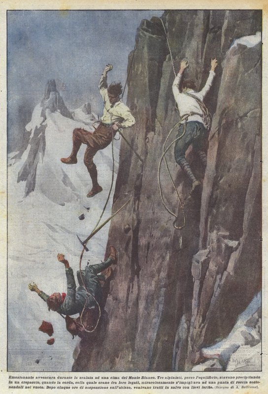 Mont Blanc zirvesine tırmanırken heyecan verici macera by Achille Beltrame