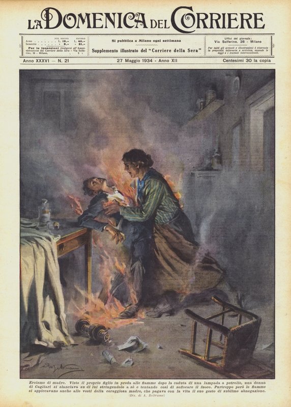 annenin kahramanlığı by Achille Beltrame