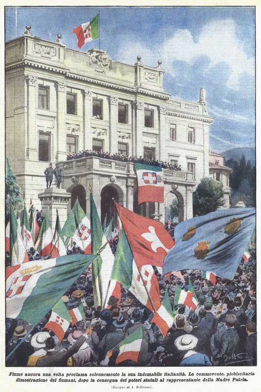 Fiume, yılmaz İtalyanlığını bir kez daha ciddiyetle ilan ediyor by Achille Beltrame