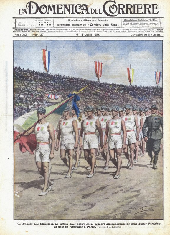 İtalyanlar Olimpiyatlarda by Achille Beltrame