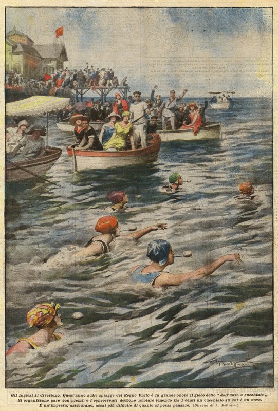 İngilizler iyi eğlenceler by Achille Beltrame