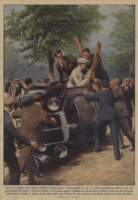 İngiltere Kraliçesi Anne için ciddi kaza by Achille Beltrame