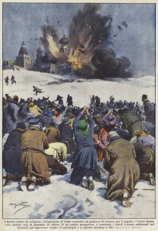 Sovyetler Dine Karşı by Achille Beltrame
