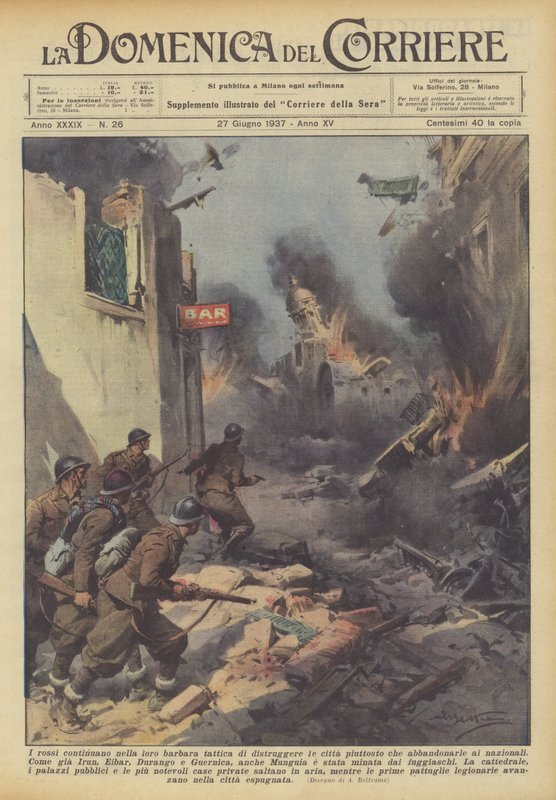Kızıllar, şehirleri yerlilere terk etmek yerine, barbarca şehirleri yok etme taktiklerini sürdürüyorlar. by Achille Beltrame