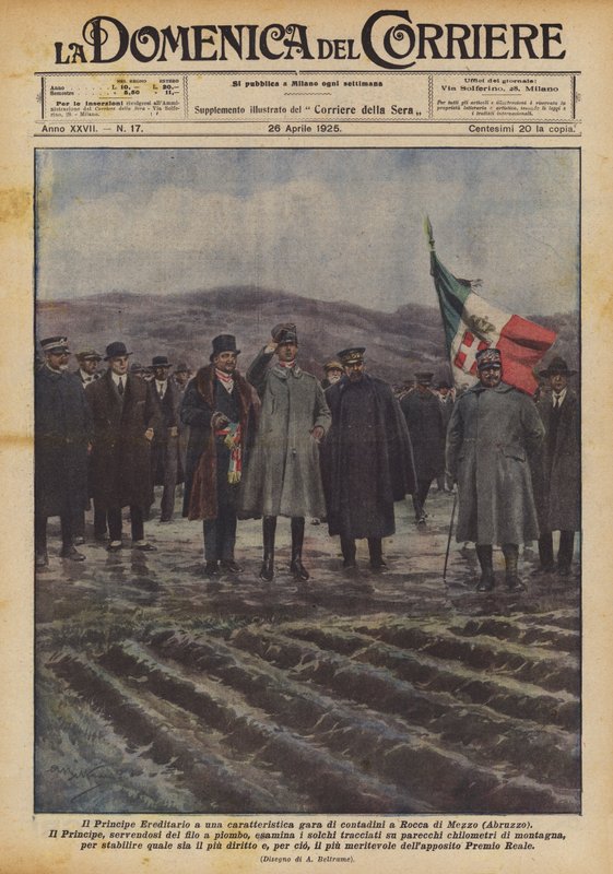 Kalıtsal Prens, Rocca di Mezzo'da (Abruzzo) karakteristik bir köylü ırkında by Achille Beltrame