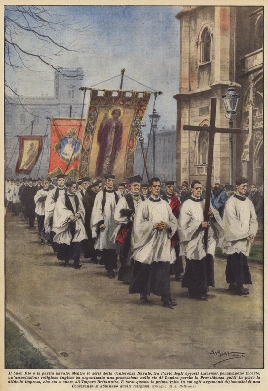 İyi Lord ve deniz paritesi by Achille Beltrame