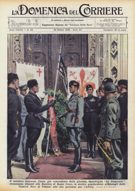 Şanlı La Disperata filosunun eski komutanı Bakan Galeazzo Ciano geri mi dönüyor? by Achille Beltrame