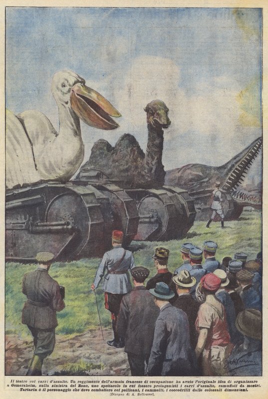 Saldırı yüzen tiyatro by Achille Beltrame