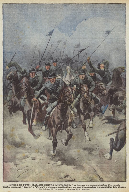 İstilacıya Karşı İtalyan Göğüslerinin Yükselişi by Achille Beltrame