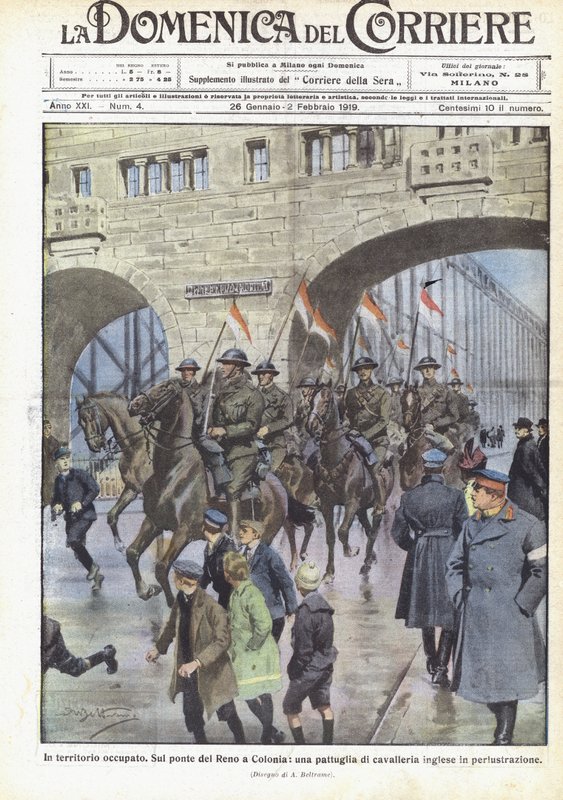 İşgal altındaki topraklarda by Achille Beltrame