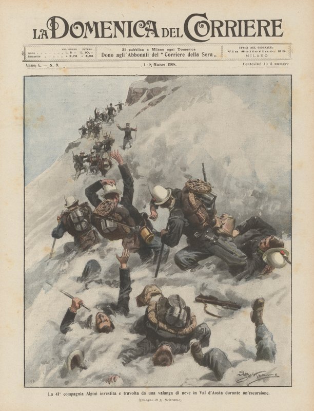 41. Alpini şirketi, bir gezi sırasında Val dAosta