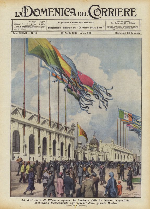 XVI Fiera di Milano açıldı by Achille Beltrame