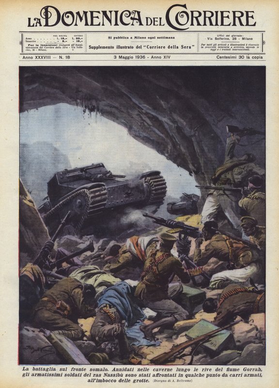 Somali cephesinde savaş by Achille Beltrame
