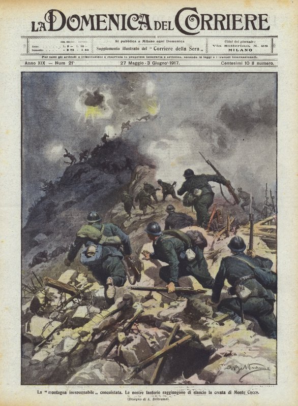 fethedilen zaptedilemez dağ by Achille Beltrame