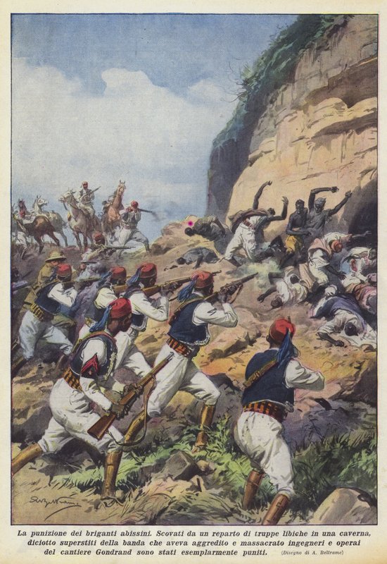 Habeş haydutlarının cezası by Achille Beltrame