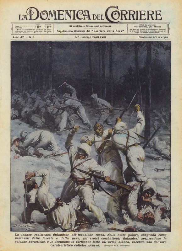 Rus işgaline karşı inatçı Fin direnişi by Achille Beltrame