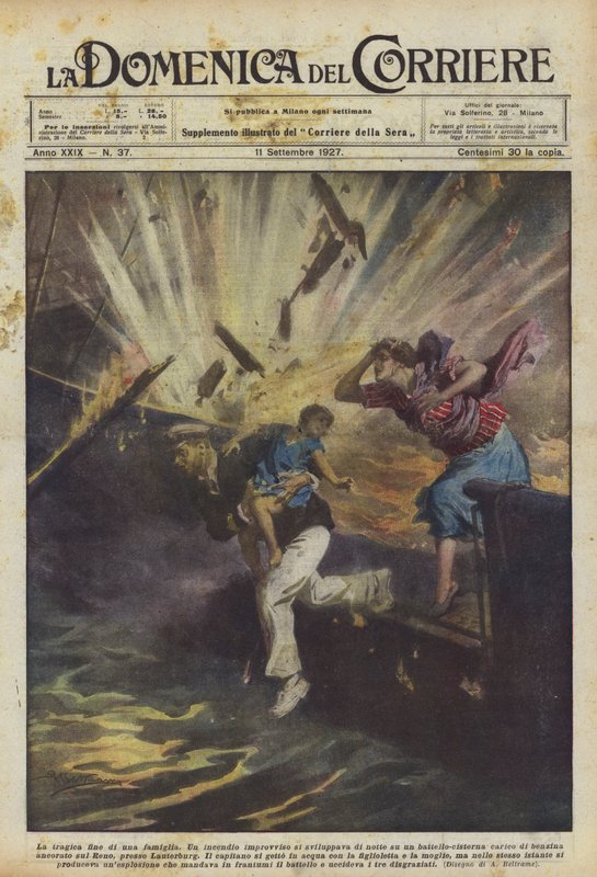 Bir ailenin trajik sonu by Achille Beltrame