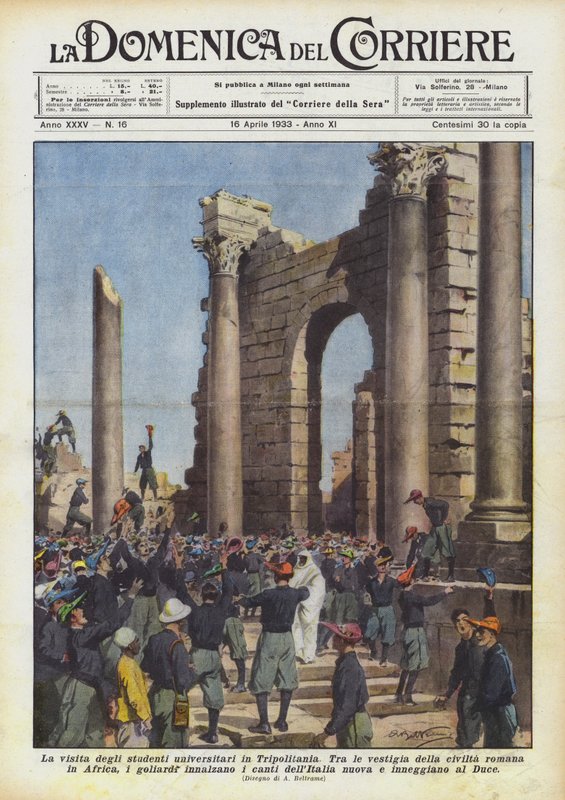 Üniversite öğrencilerinin Trablusgarp ziyareti by Achille Beltrame