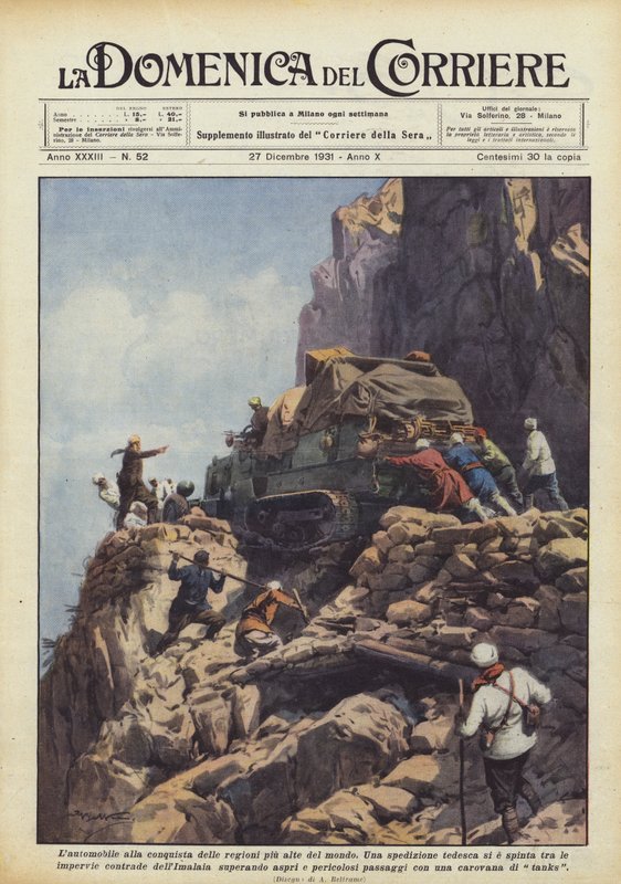 Dünyanın en yüksek bölgelerini fethedecek araba by Achille Beltrame