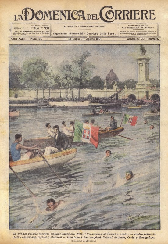 Yurtdışındaki büyük İtalyan spor zaferleri by Achille Beltrame