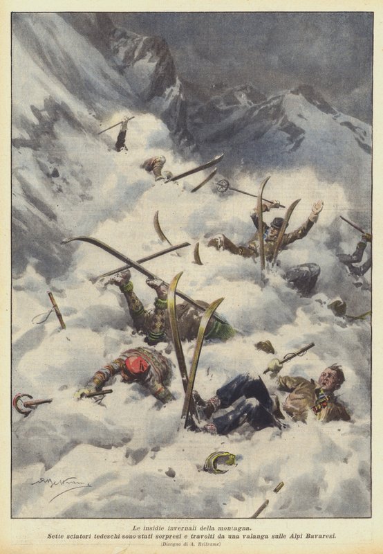 Dağların kış tuzakları by Achille Beltrame
