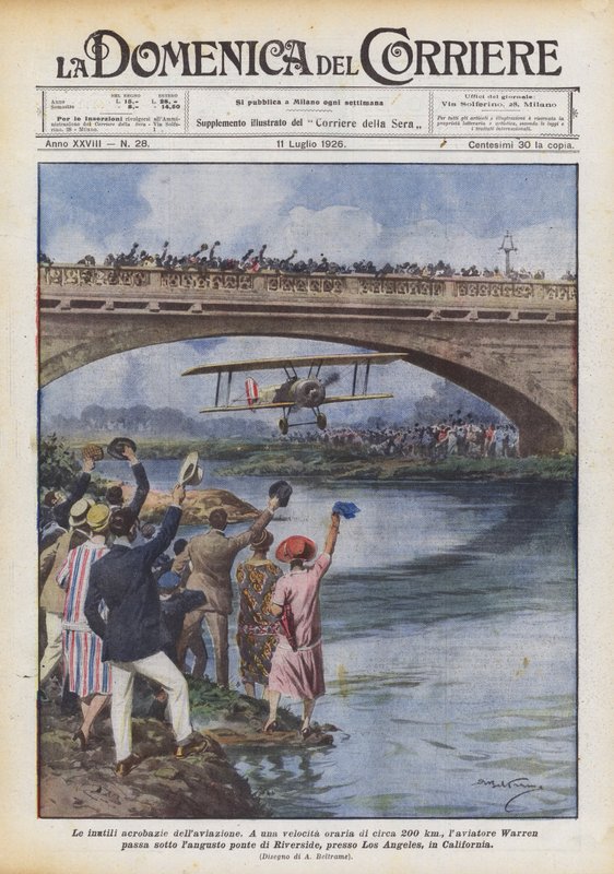 Havacılığın gereksiz akrobasi by Achille Beltrame