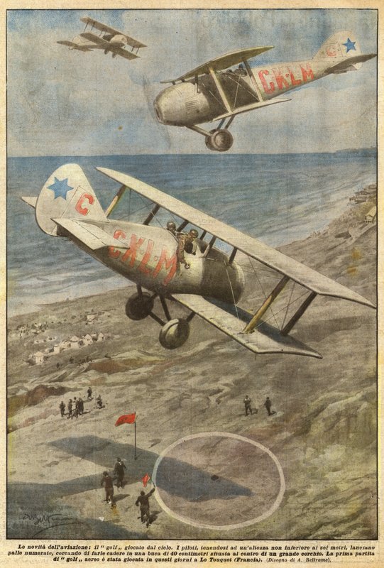 Havacılığın haberleri, gökten oynanan golf by Achille Beltrame