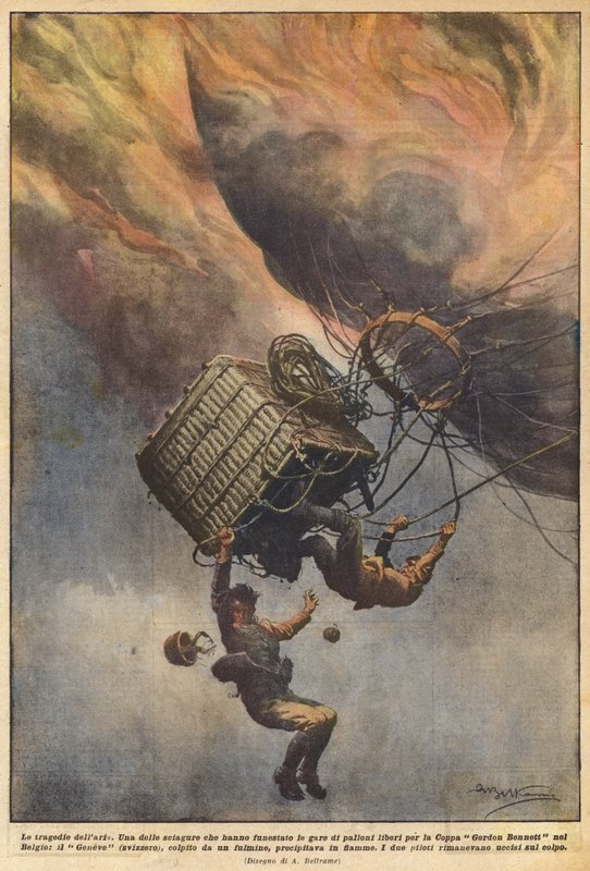 Havadaki trajediler by Achille Beltrame