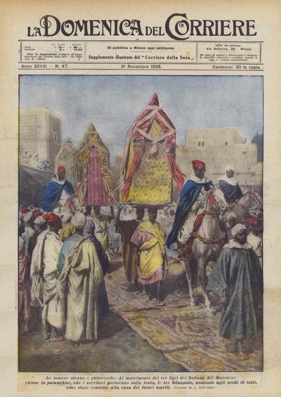 Garip ve pitoresk gelenekler by Achille Beltrame