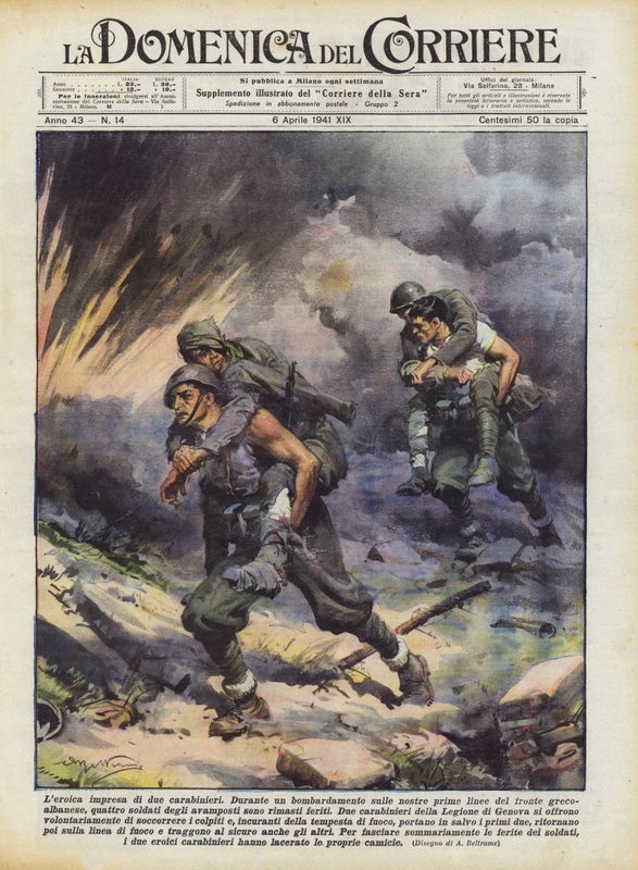 Leroic iki jandarma girişimi by Achille Beltrame