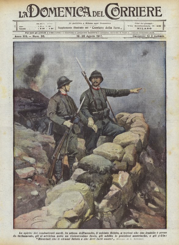 Sardunyalı savaşçıların ruhu by Achille Beltrame