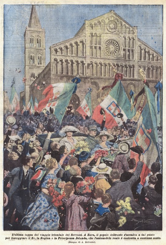 Egemenlerin zafer yolculuğunun son aşaması by Achille Beltrame