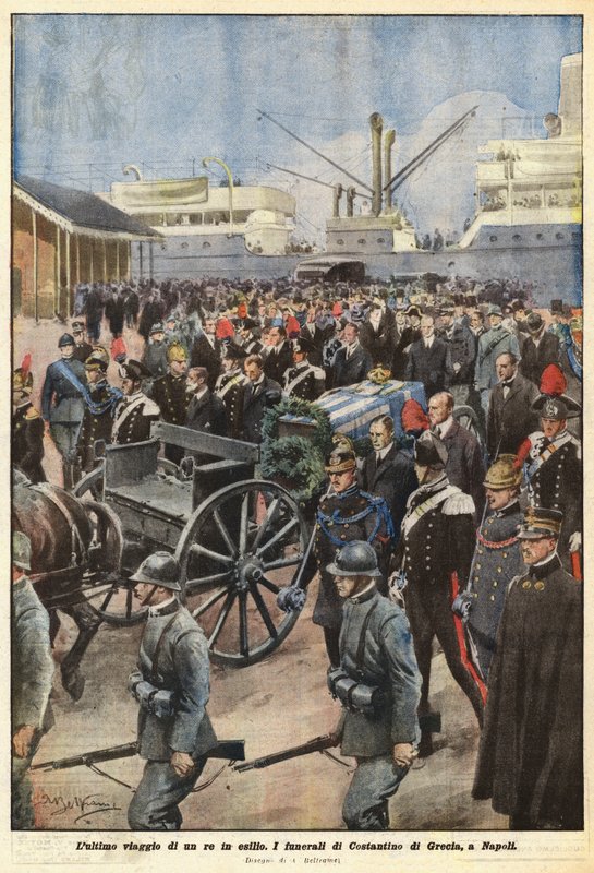 Sürgündeki bir kralın son yolculuğu by Achille Beltrame