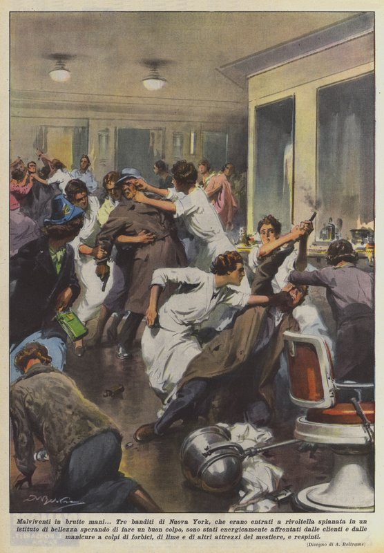 Kötü ellerde haydutlar by Achille Beltrame