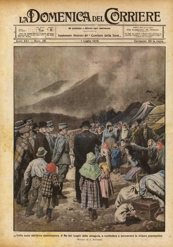 Etna yok etme alanında by Achille Beltrame