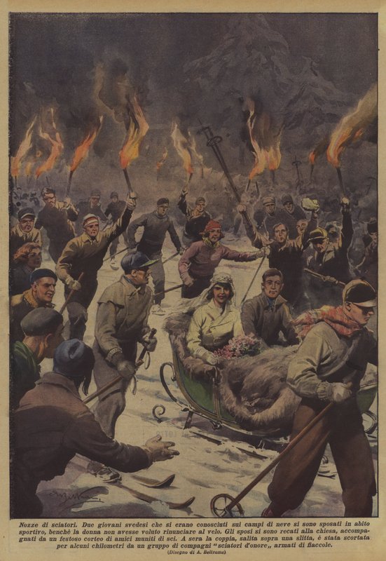 kayakçıların düğünü by Achille Beltrame